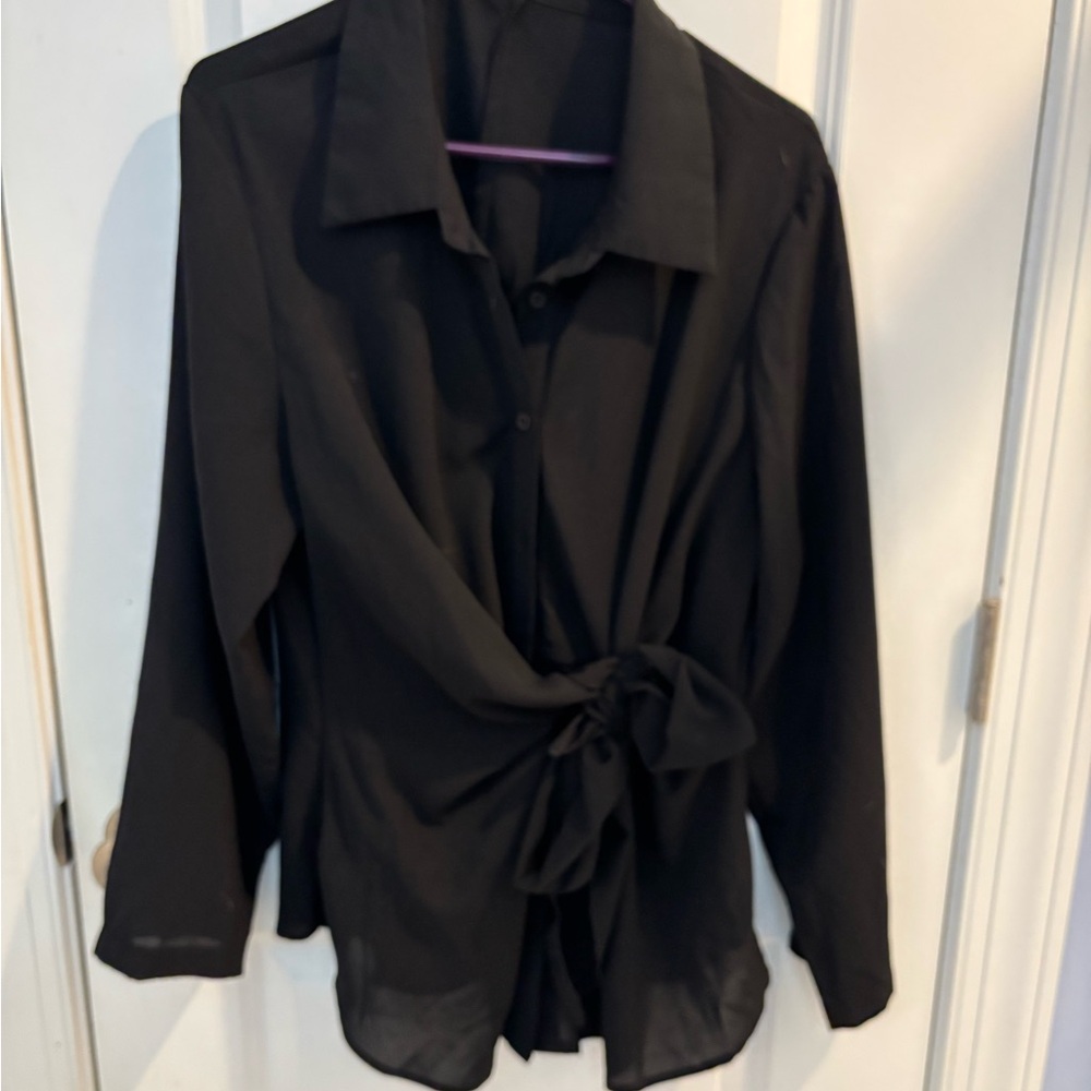 Elegant Black Women's Top